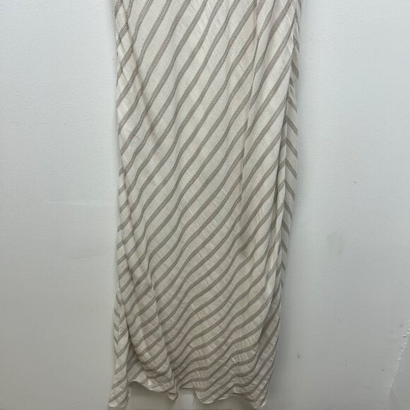 NWT FRAME Striped Bias Cami Slip Dress off white multi medium - Picture 3 of 13